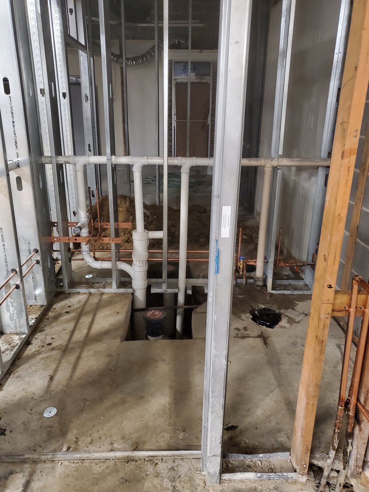 In-wall plumbing rough-in in Orland Park IL